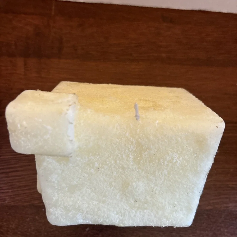 Pottery Barn House Church Candle Christmas NEW Never Lit Large White 7